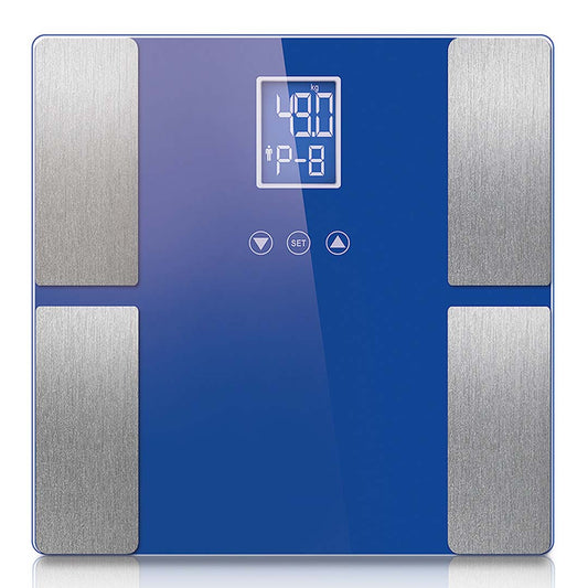 SOGA Digital Electronic LCD Bathroom Body Fat Scale Weighing Scales Weight Monitor Blue