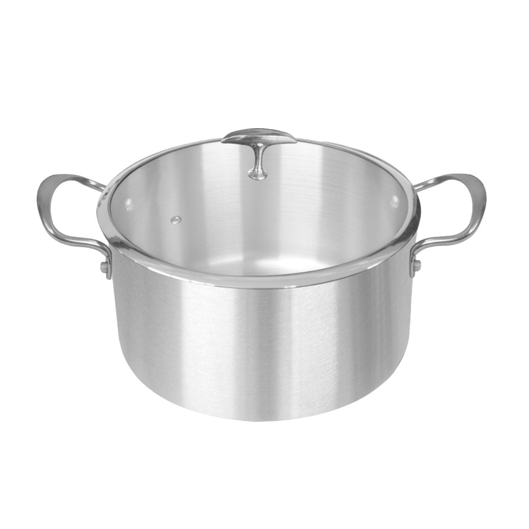 SOGA Stainless Steel Casserole With Lid Induction Cookware 28cm