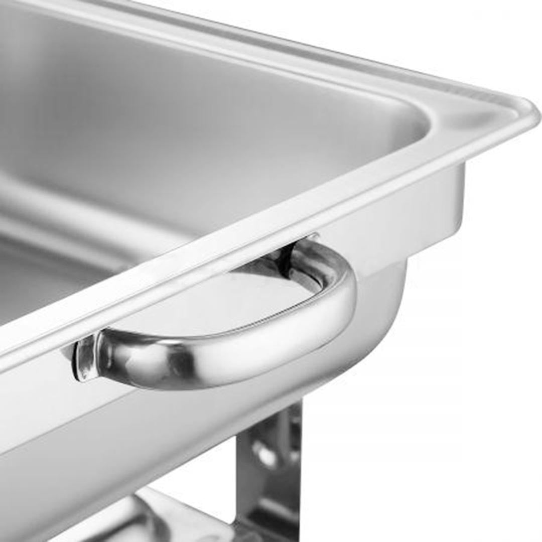 SOGA 9L Stainless Steel Full Size Roll Top Chafing Dish Food Warmer