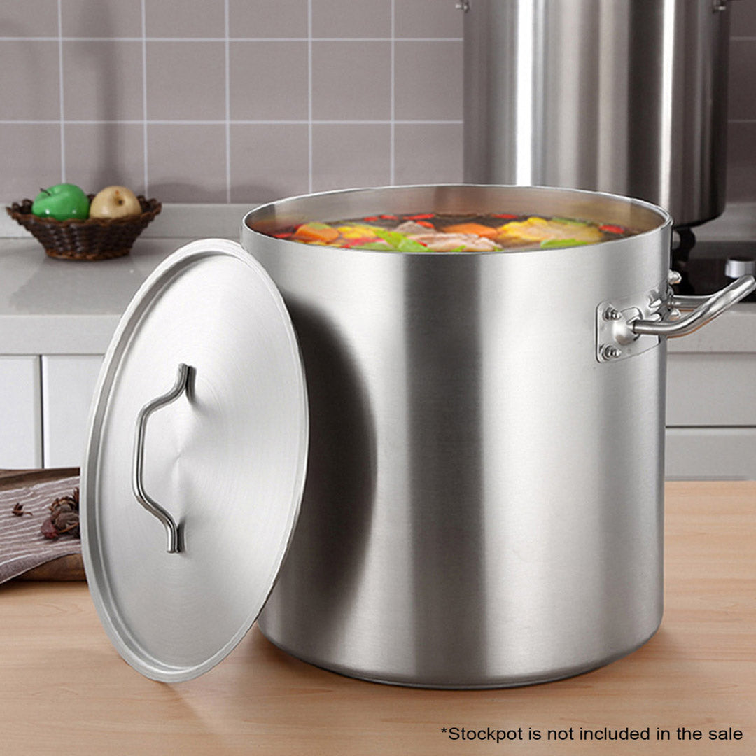 SOGA 40cm Top Grade Stockpot Lid Stainless Steel Stock pot Cover