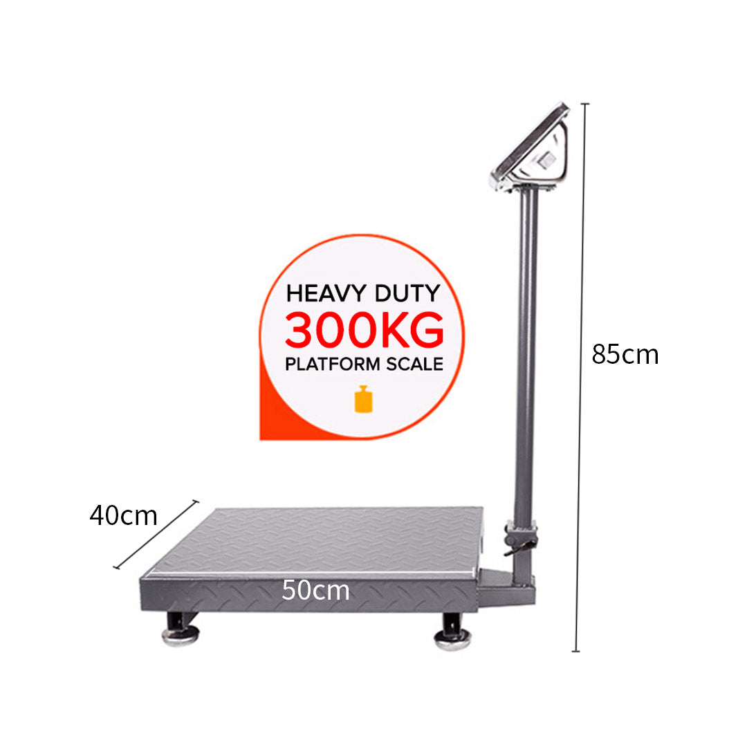 SOGA 300kg Electronic Digital Platform Scale Computing Shop Postal Weight Black