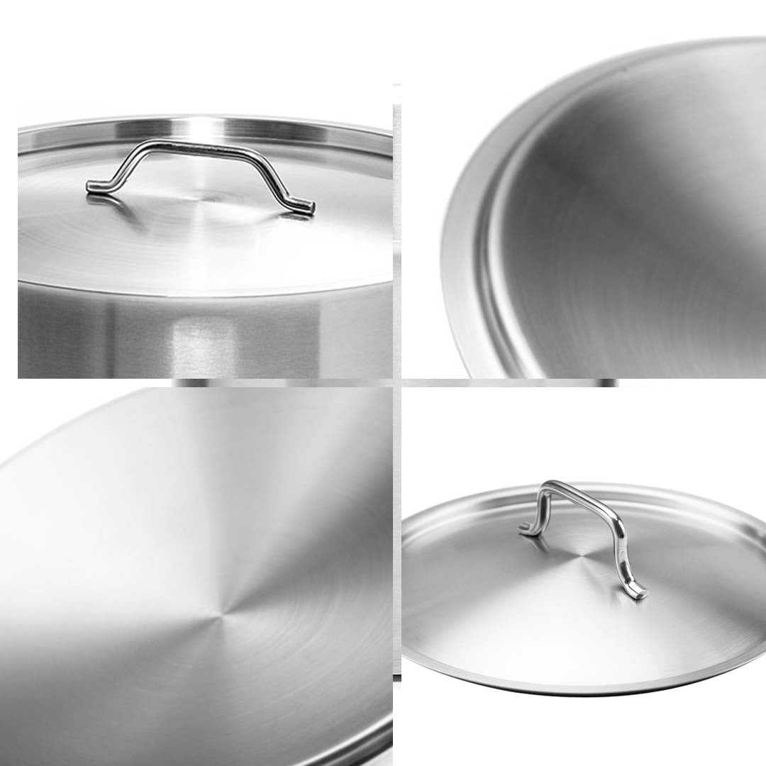 SOGA 55cm Top Grade Stockpot Lid Stainless Steel Stock pot Cover