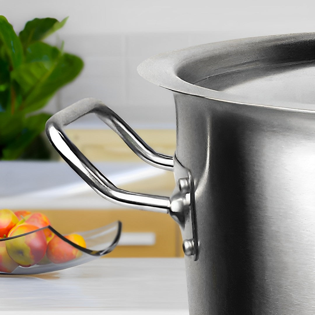 SOGA Stock Pot 143Lt Top Grade Thick Stainless Steel Stockpot 55CMX60CM 18/10