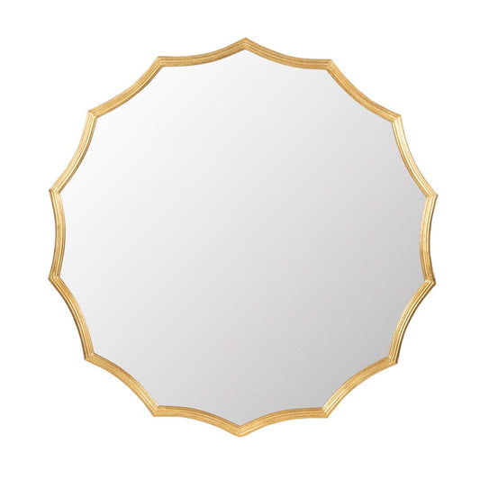 Minyama Scalloped Gold Mirror Large 101. Above a mantlepiece or in an entrance foyer