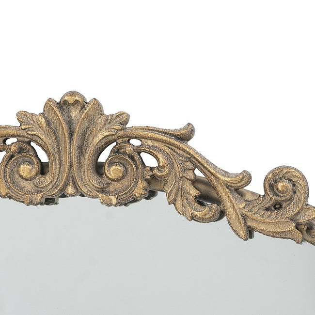 Baroque Gold Round Mirror 76.  Elegance is embodied in this round mirror with a baroque inspired frame in a gold finish