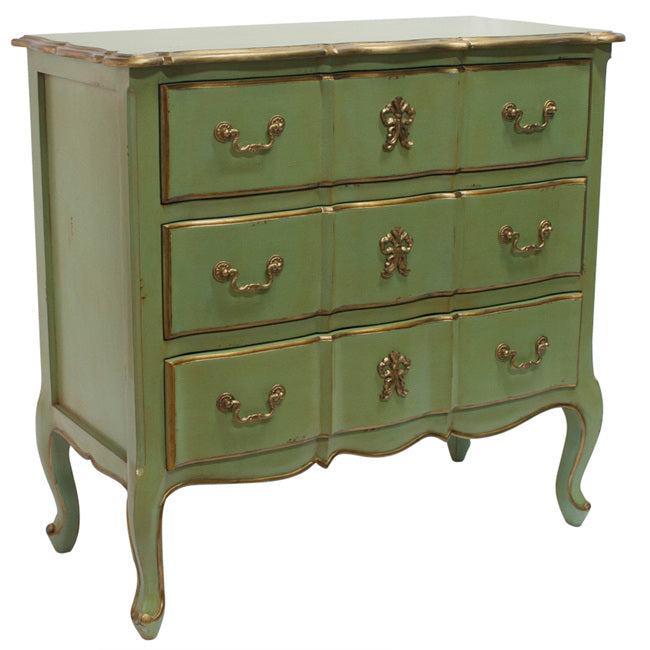 Marie Antoinette Gold accent Chest of Drawers