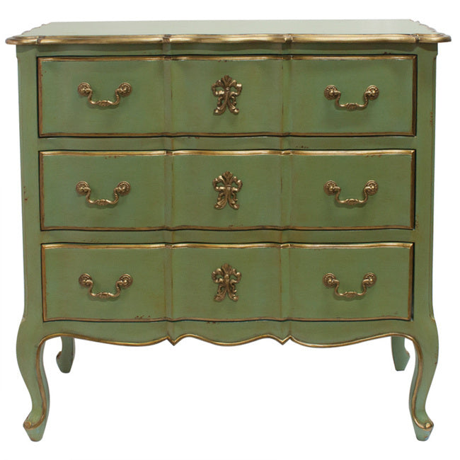 Marie Antoinette Gold accent Chest of Drawers