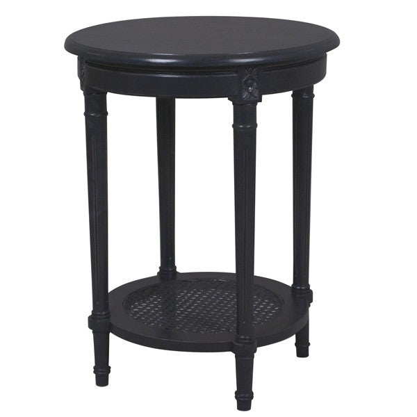 Polo Occasional Round Table Black.  Perfect for a range of interiors & rooms is this occasional side table in black