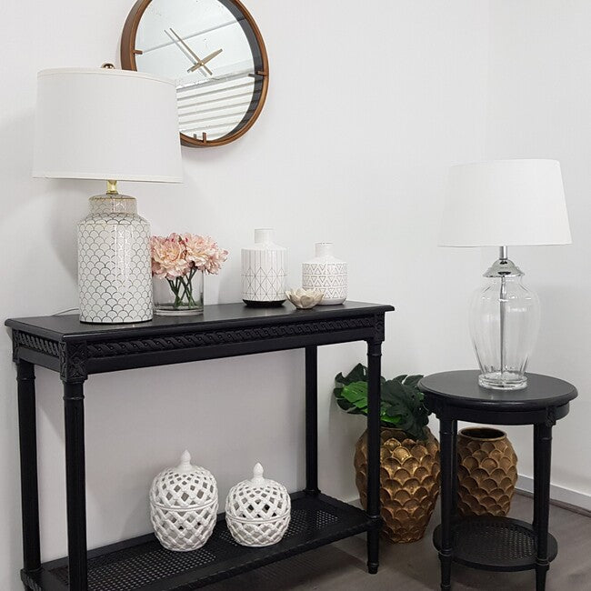 Polo Occasional Round Table Black.  Perfect for a range of interiors & rooms is this occasional side table in black