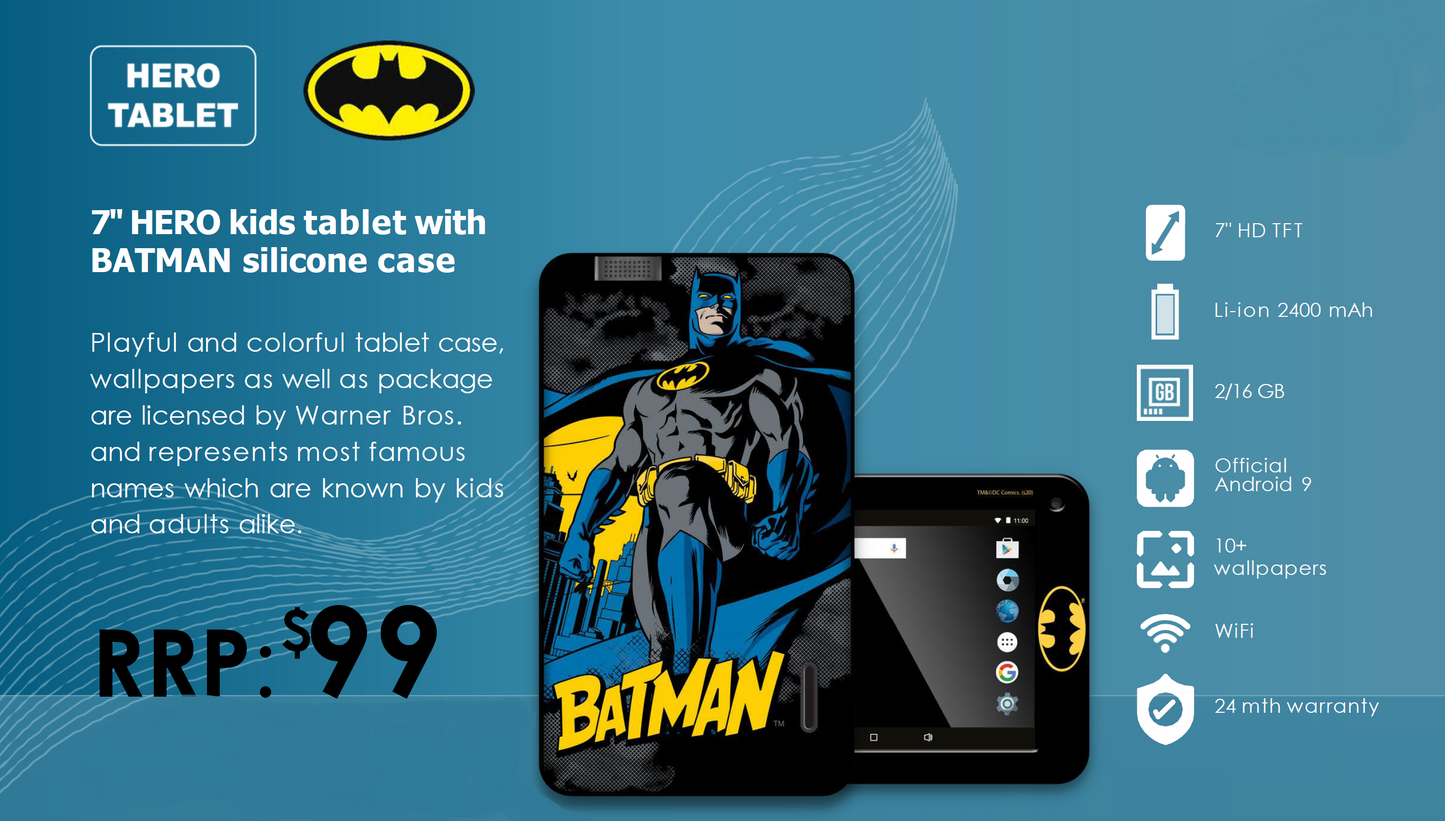 Warner Brothers Kids Hero 7″ HD WiFi Tablet – Batman