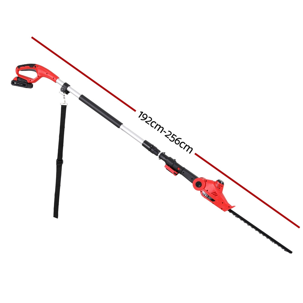 Giantz Cordless Pole Hedge Trimmer Garden Pruner Electric Cutter