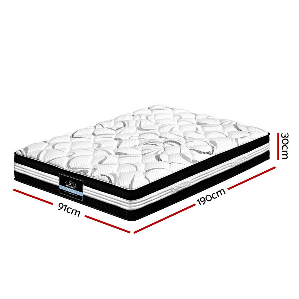 Giselle Bedding 30cm Mattress Medium Firm Single