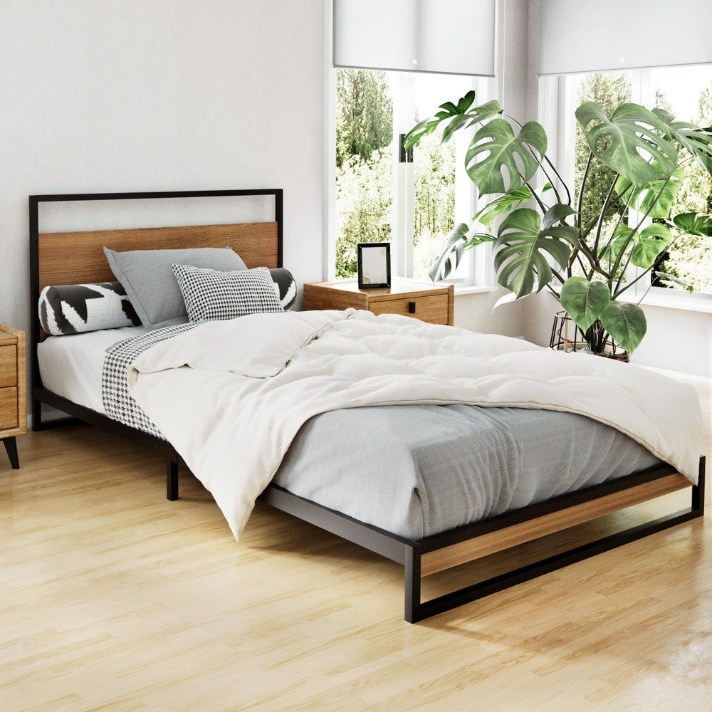 Artiss Bed Frame Metal Frame DANE - King Single