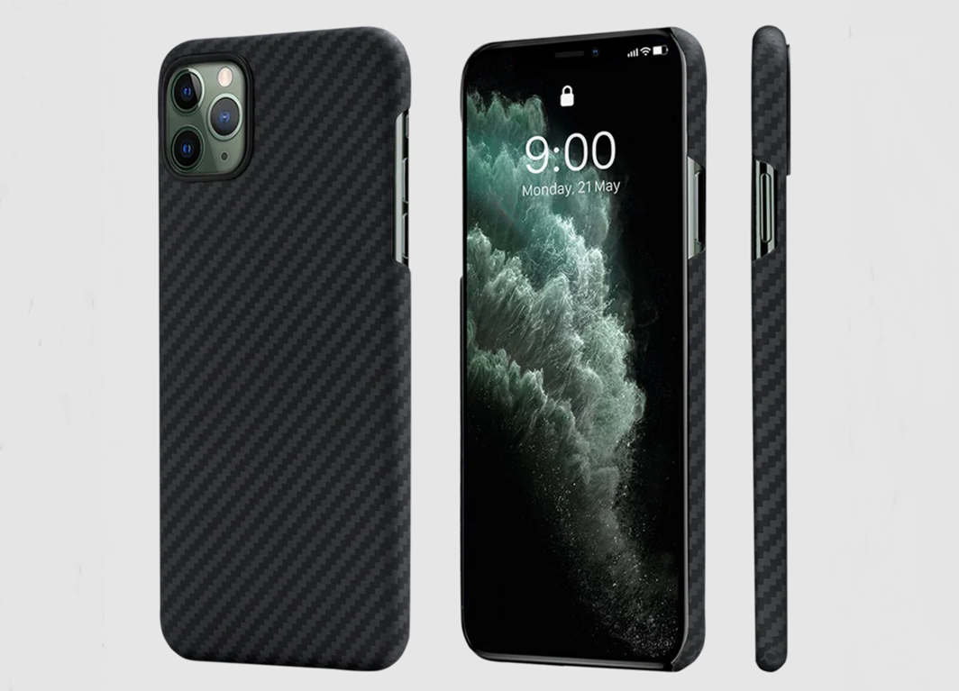 Pitaka - MagEZ Case for iPhone 11 Pro - Black / Grey Twill