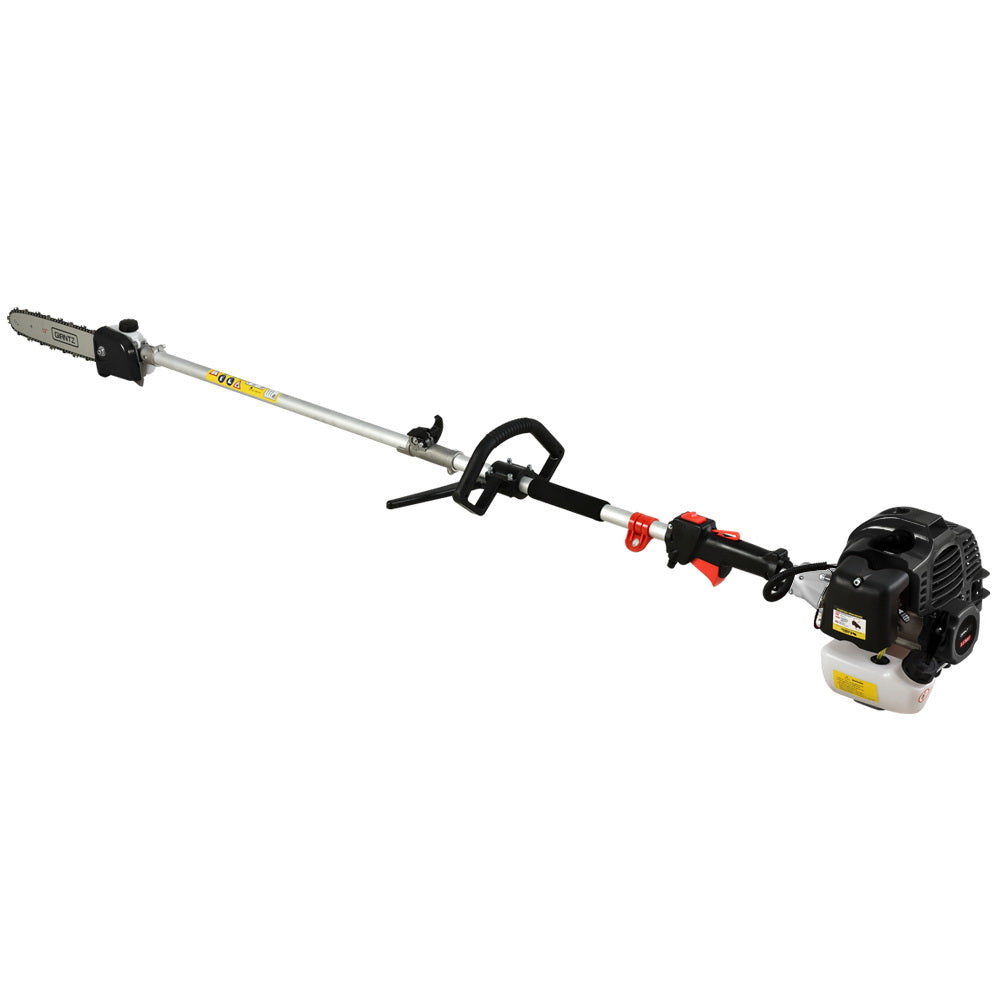 Giantz 62CC Pole Chainsaw Hedge Trimmer Brush Cutter Whipper Snipper Saw 9-in-1 5.6m