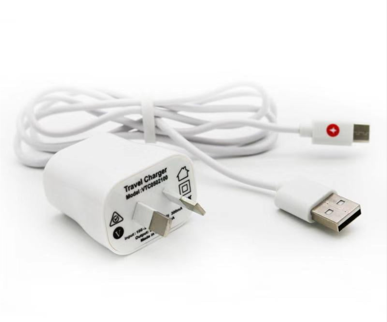 Techano AC Charger with Type C Cable 2.1 AMP