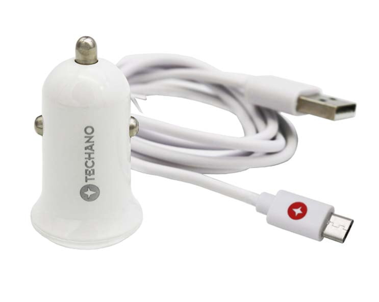 Techano Car Charger with Micro USB Cable