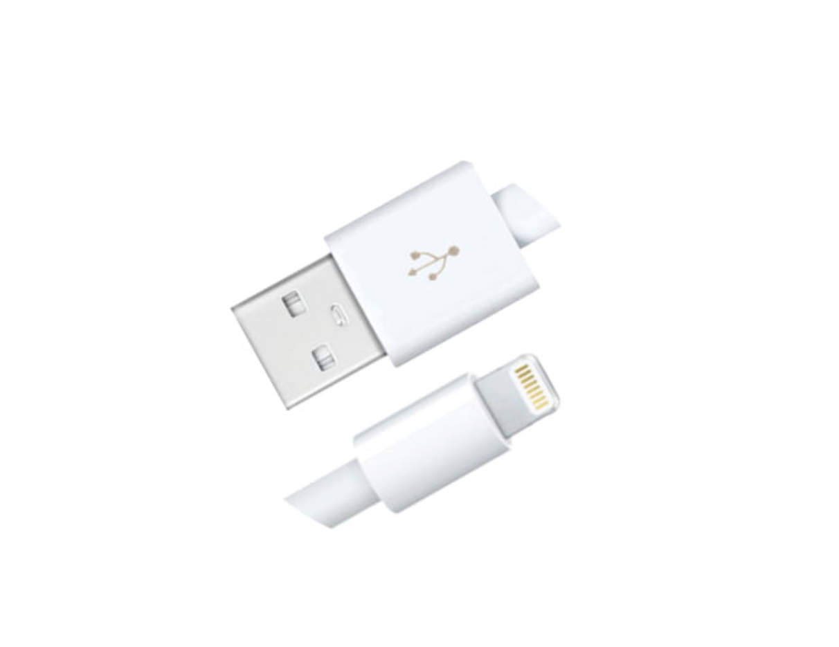 Techano IPhone MFI Lightning Sync/Charge Cable - White