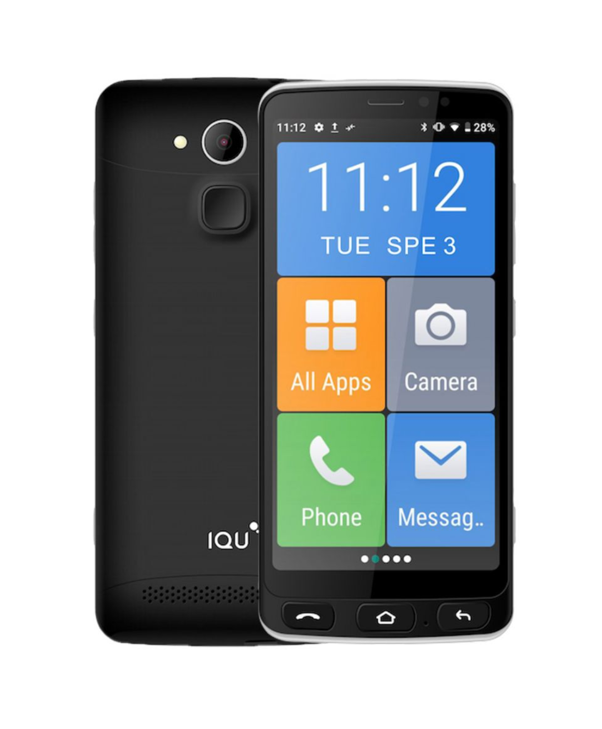 IQU SmartTalk - SmartEasy Q50 4G Seniors Smart Phone - Black