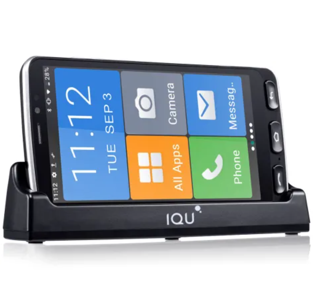 IQU SmartTalk - SmartEasy Q50 4G Seniors Smart Phone - Black
