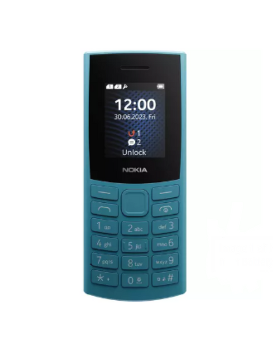Nokia 105 4G 2023 (Dual Sim, 1.8'', 32GB, Feature Phone) Blue