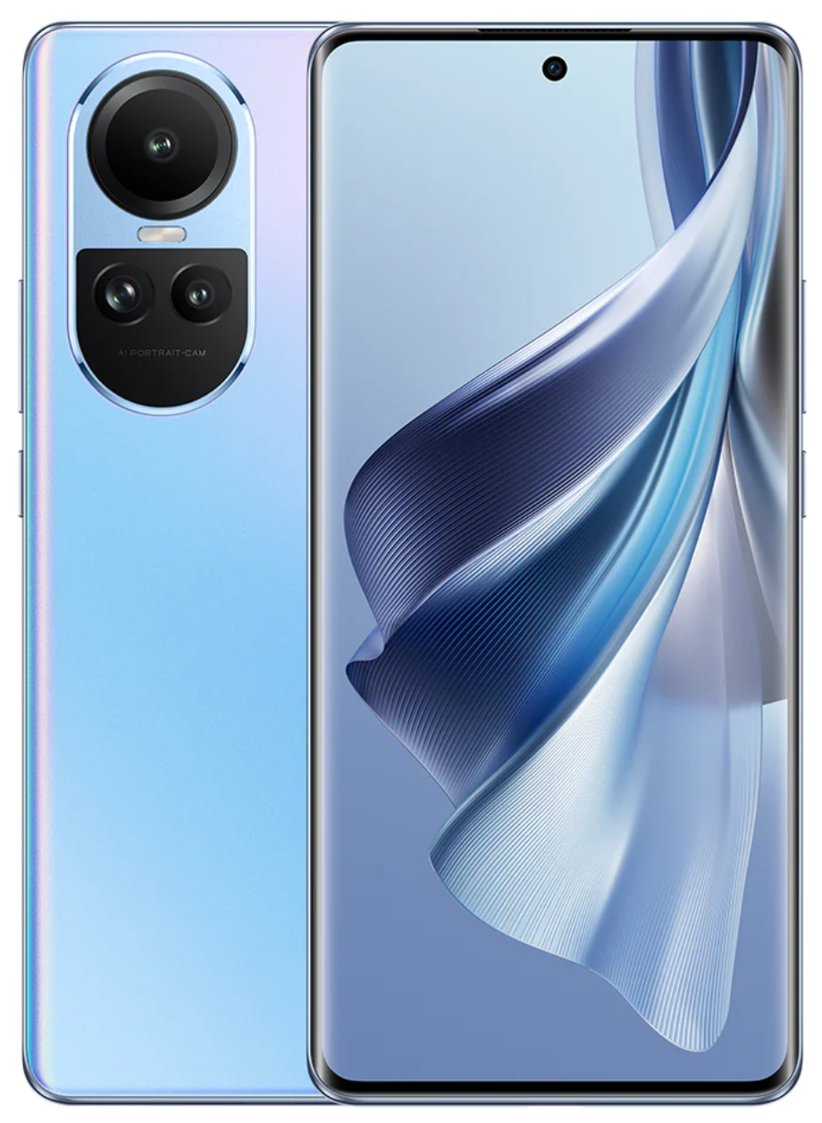 Oppo Reno 10 (5G Dual Sim 256GB 6.7" Screen) Ice Blue - NFC Enabled
