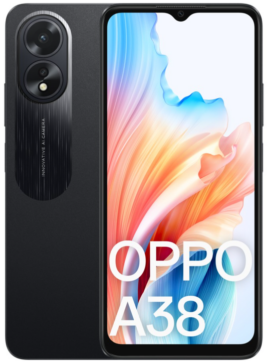 Oppo A38 (4G Dual Sim 128GB 6.56″ Screen) Glowing Black