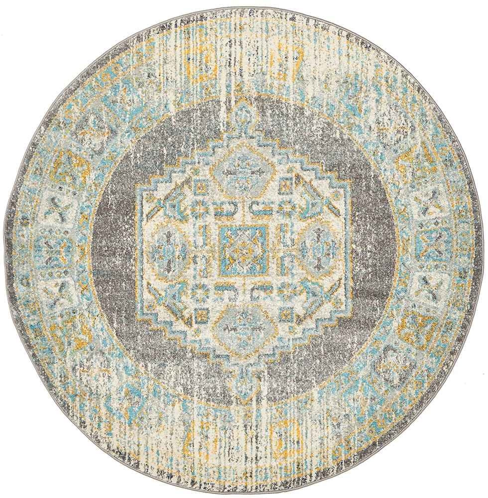 Century 944 Grey Round by Rug Culture - 200 x 200 cm - ROUND