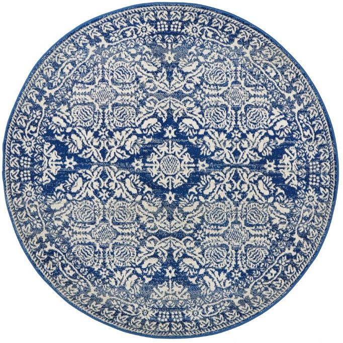 Mirage 358 Navy Round By Rug Culture-200X200CM - ROUND