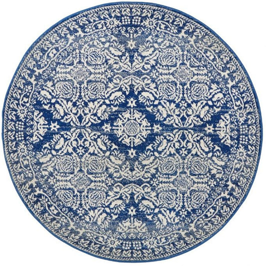 Mirage 358 Navy Round By Rug Culture-240X240CM - ROUND