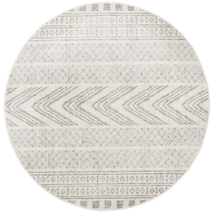 Mirage 359 Grey Round By Rug Culture-200X200CM - ROUND