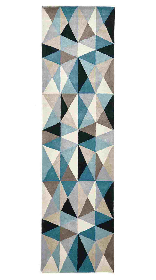 Matrix 901 Turquoise Runner By Rug Culture - 300X80CM - RUNNER