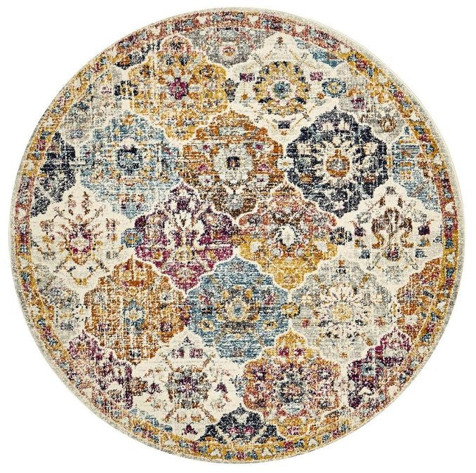 Museum 861 Rust Round by Rug Culture-200X200CM - ROUND