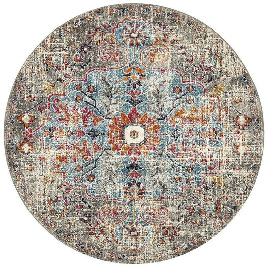 Museum 863 Multi Round by Rug Culture-200X200CM - ROUND