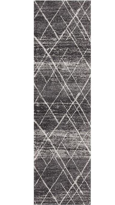 Oasis 452 Charcoal Runner by Rug Culture-500X80CM - RUNNER