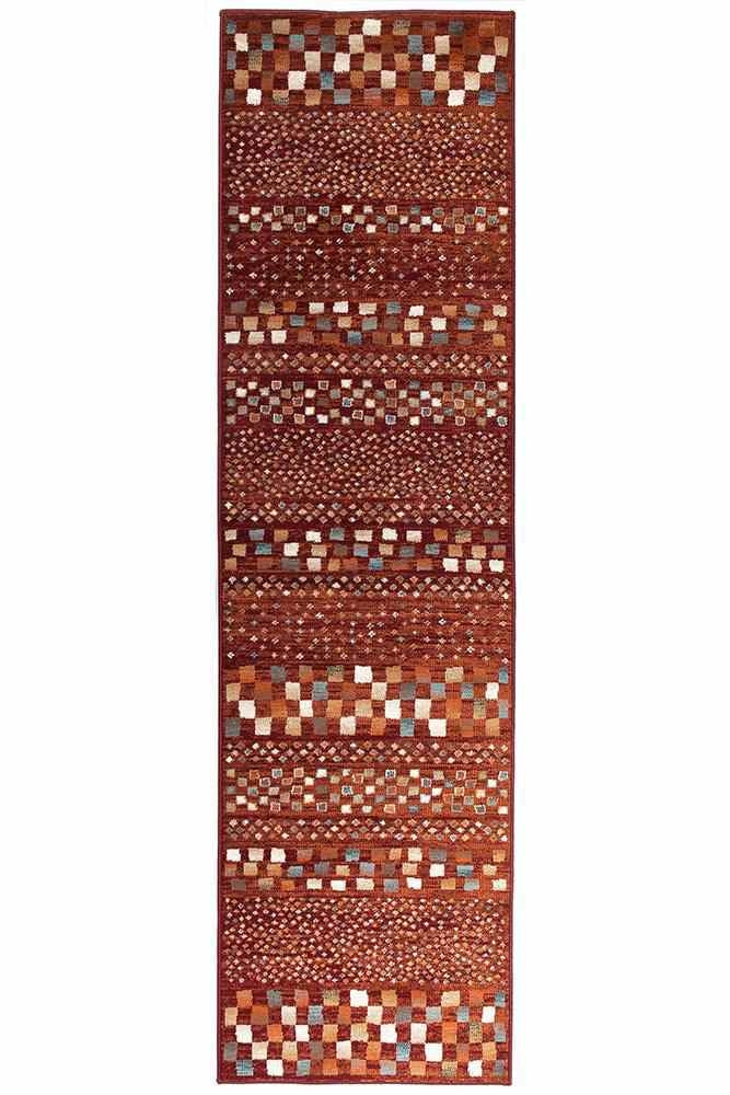 Oxford 431 Rust Runner By Rug Culture - 400X80CM RUNNER