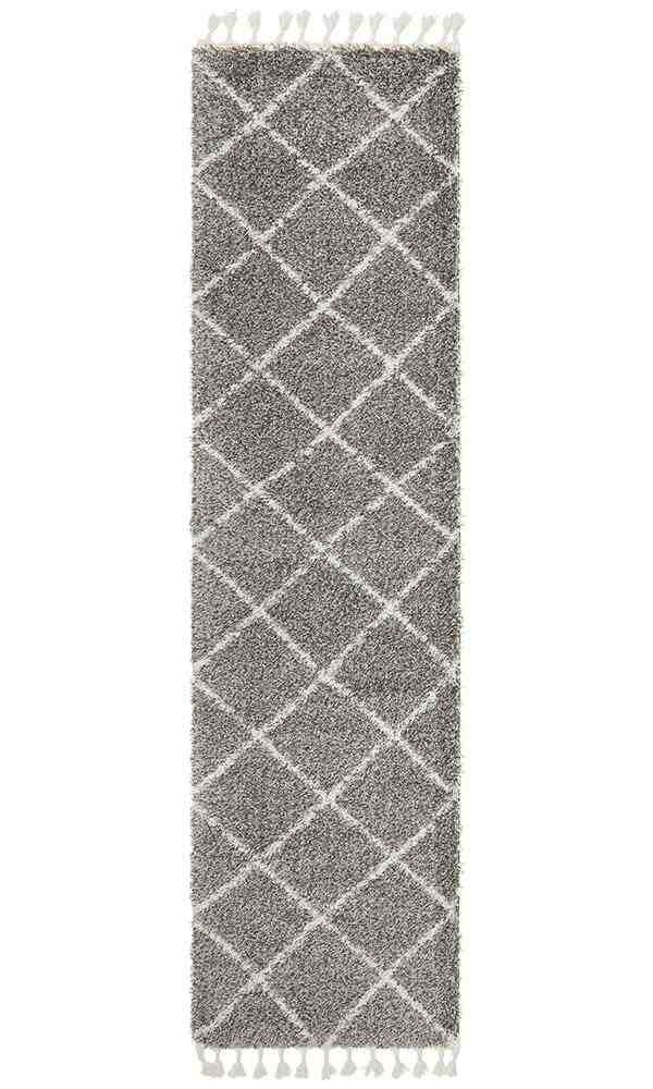 Saffron 22 Grey Runner by Rug Culture - 300X80CM - RUNNER