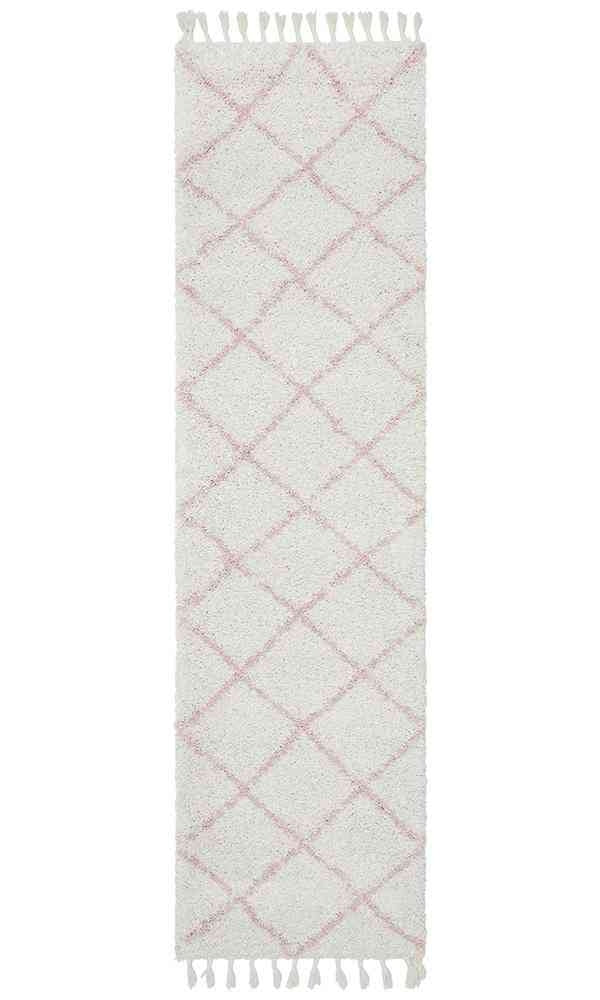 Saffron 22 Pink Runner by Rug Culture - 400X80CM - RUNNER