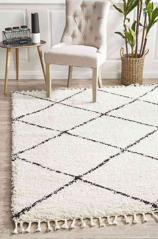 Saffron 22 White by Rug Culture - 330X240CM - RECTANGLE