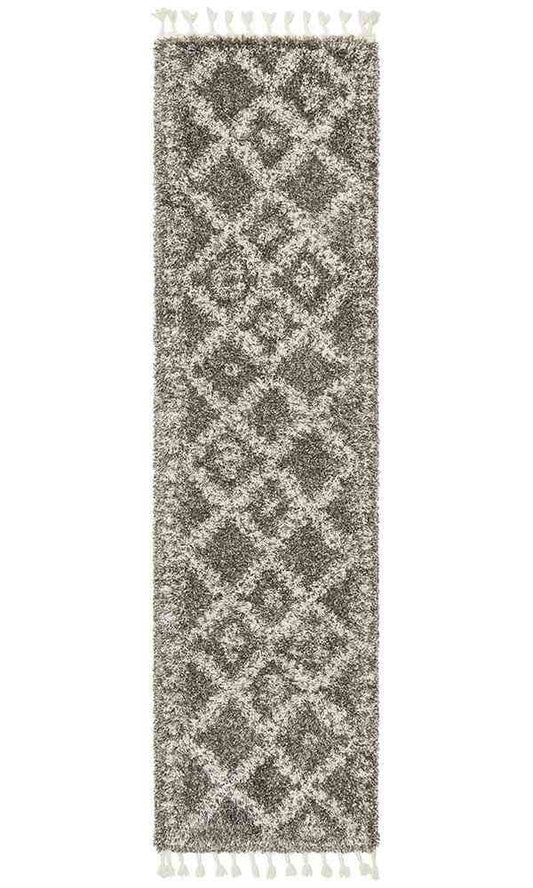 Saffron 33 Grey Runner by Rug Culture - 300X80CM - RUNNER