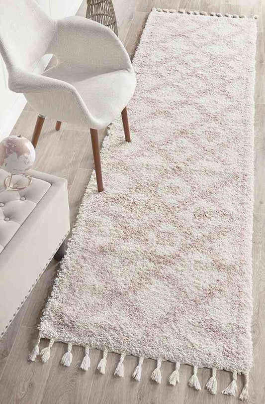 Saffron 33 Pink Runner by Rug Culture - 300X80CM - RUNNER