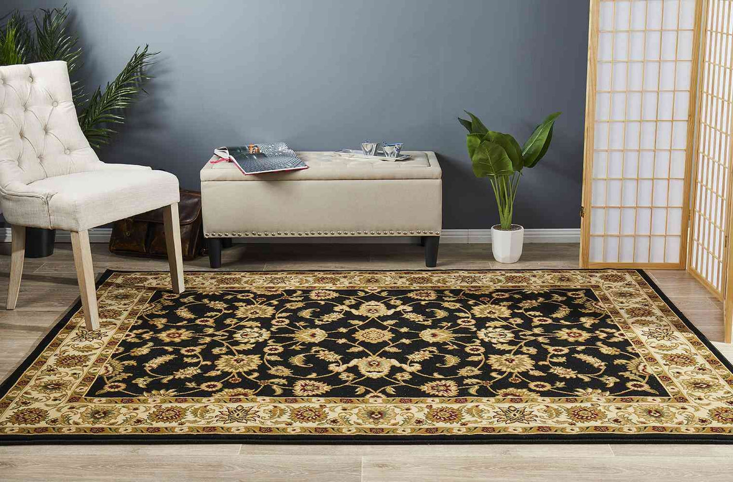 Sydney 1 Black Ivory by Rug Culture - 330X240CM - RECTANGLE