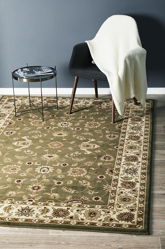 Sydney 1 Green Ivory by Rug Culture - 400X300CM - RECTANGLE