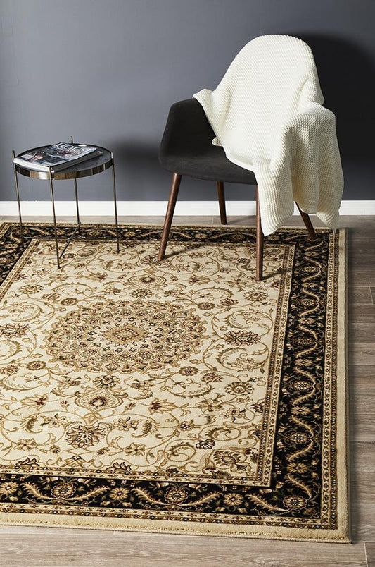 Sydney 9 Ivory Black Rug by Rug Culture - 230X160CM - RECTANGLE