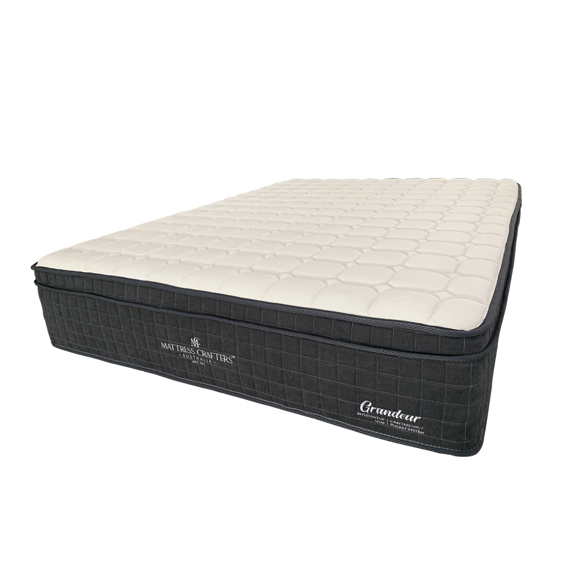 Grandeur King Single Mattress Latex Foam 7 Zone Pocket Spring