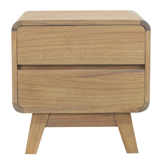 Providence 2 Drawer Bedside Table (Natural)