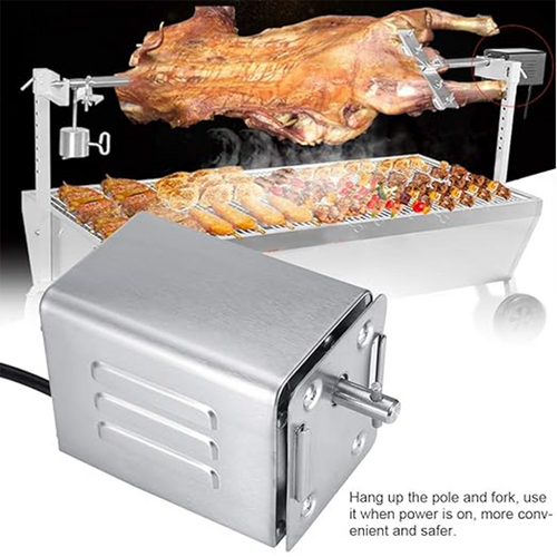 Electric BBQ Rotisserie Motor Spit Stainless Steel BBQ Campfire Motor AU Plug