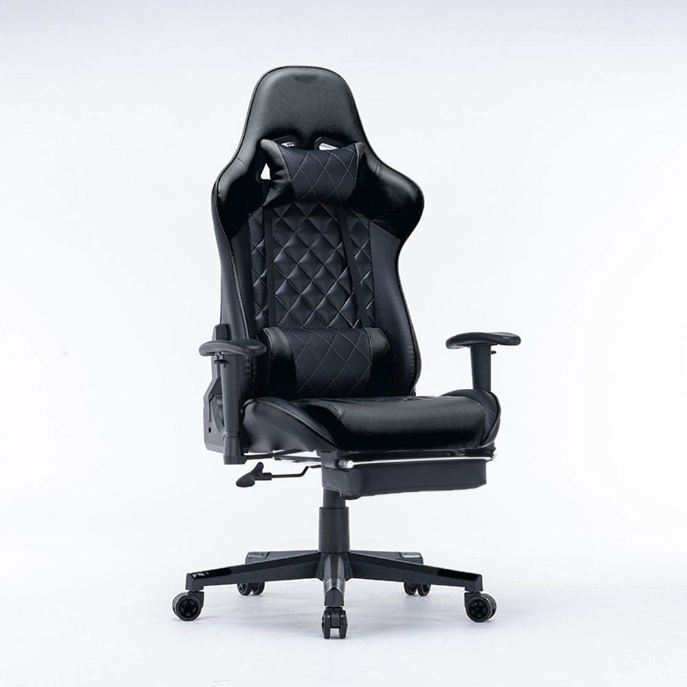 Gaming Chair Ergonomic Racing chair 165° Reclining Gaming Seat 3D Armrest Footrest Black Green