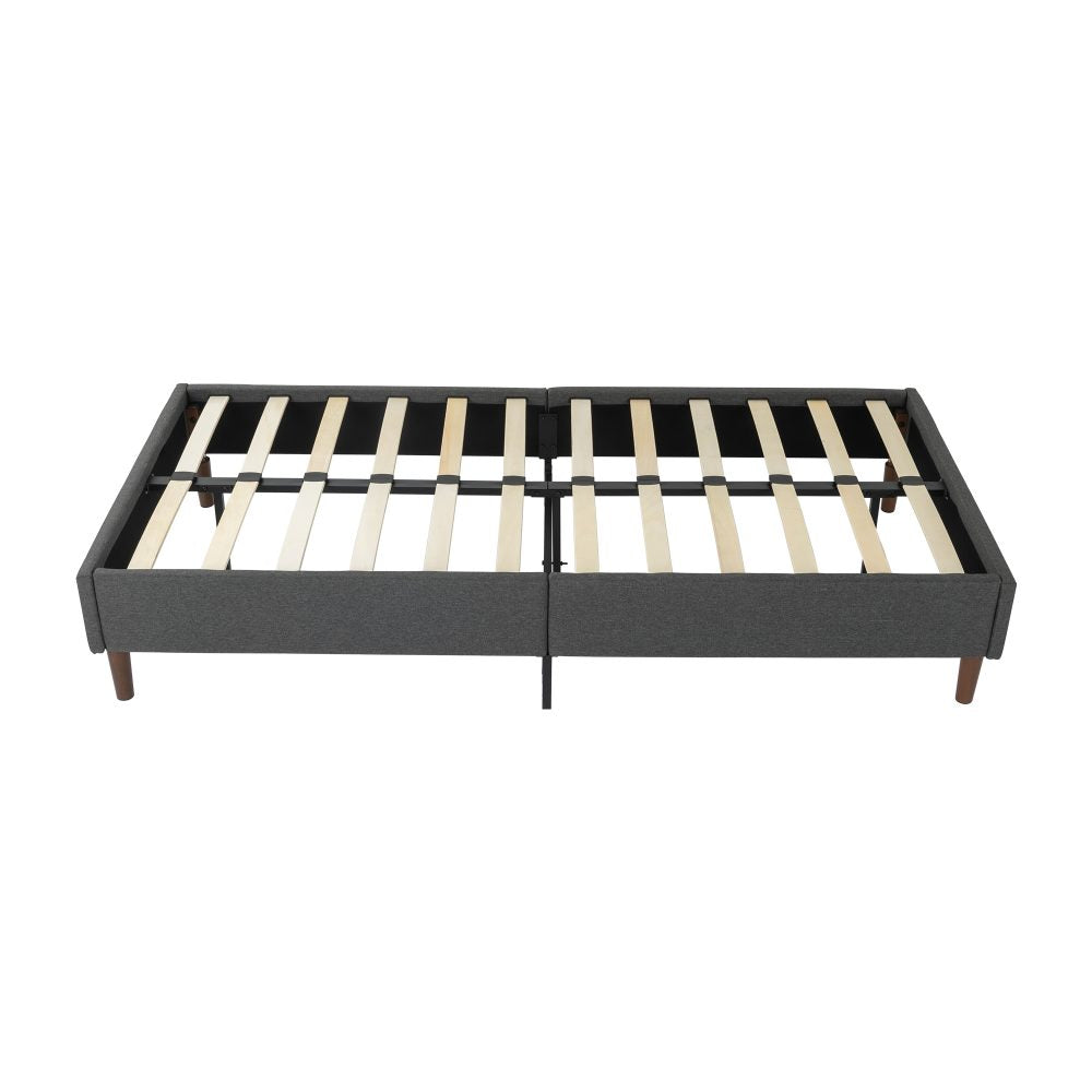 Bed Frame Mattress Foundation (Dark Grey) – Single