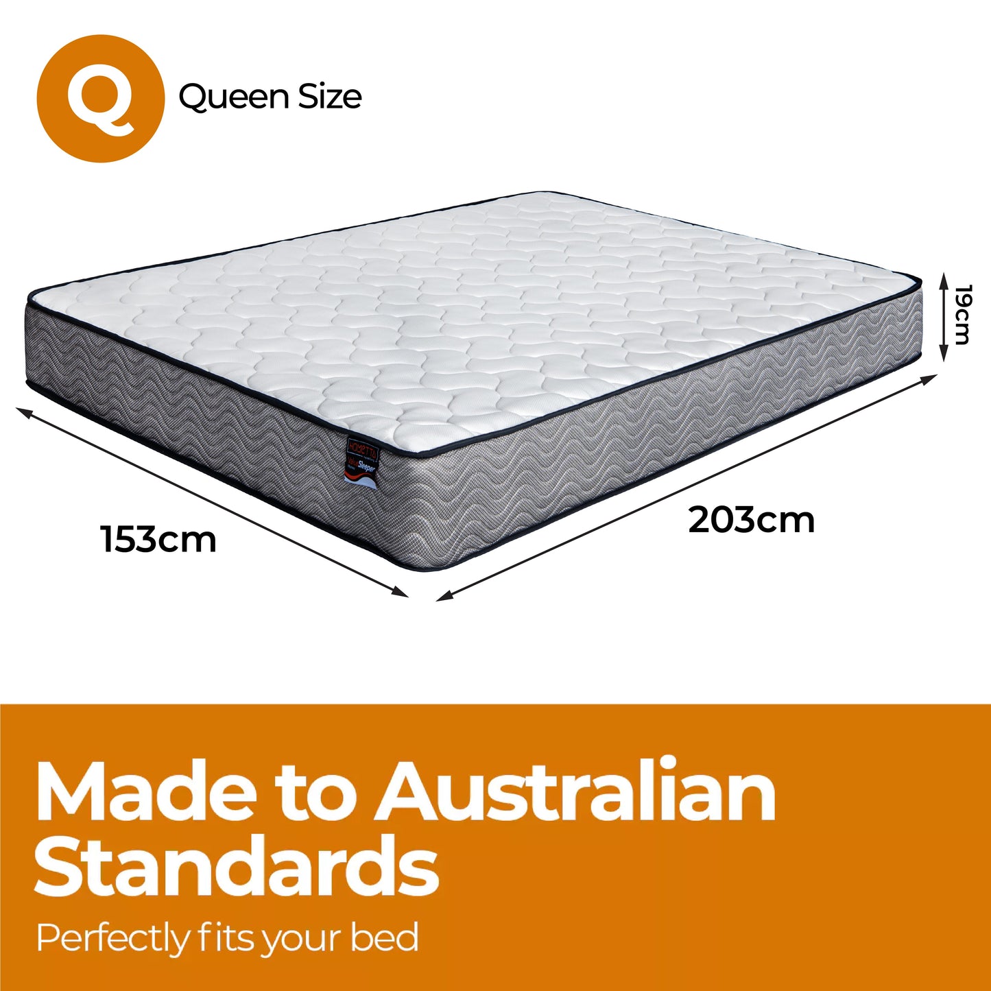 ValueSleeper 3-Zone Orthopaedic Pocket Spring Queen Mattress